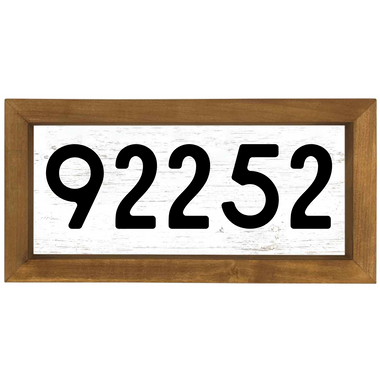 Personalized  Zip Code Sign - 0