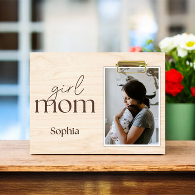 Mother's Day Photo Holder - Girl Mom - 0