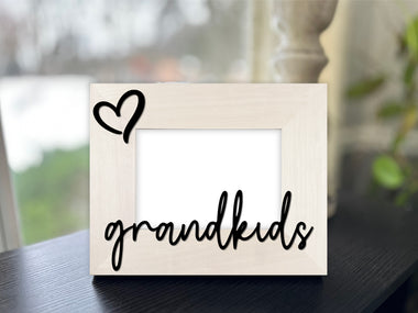 Grandkids Picture Frame with 3D Text - 0