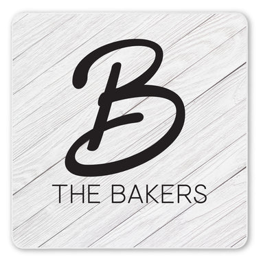 Personalized Monogram Ceramic Coaster Set