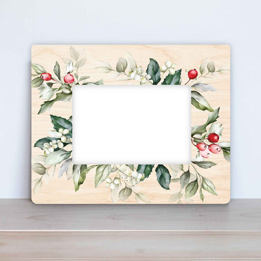Noel Holly Berry Picture Frame