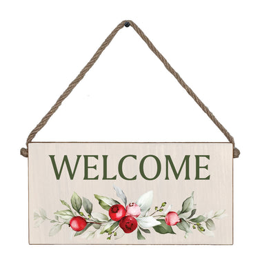 Noel Welcome Twine Hanging Sign - 0