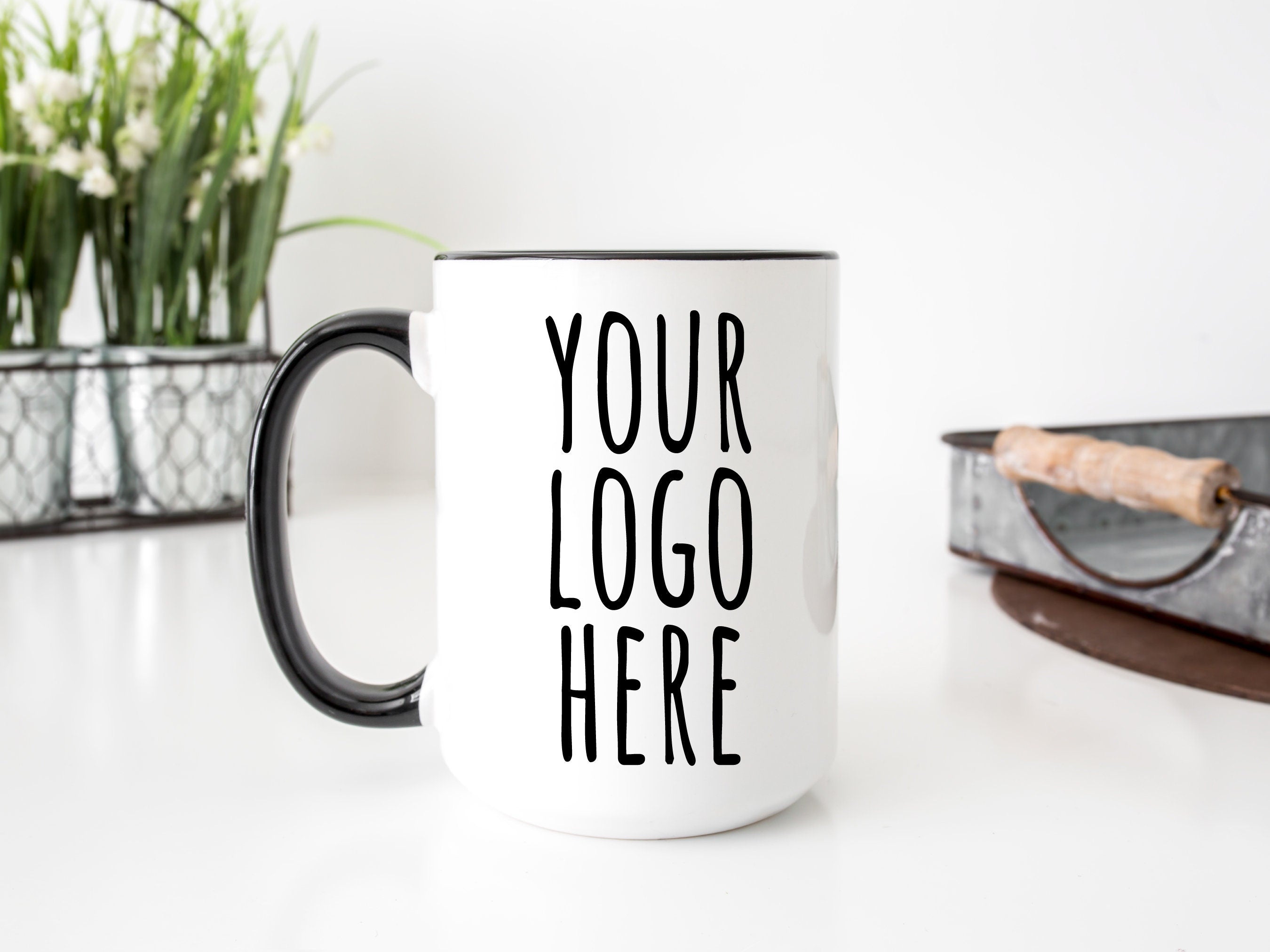 Custom Logo Coffee Mug 12oz Stainless Steel Tumbler