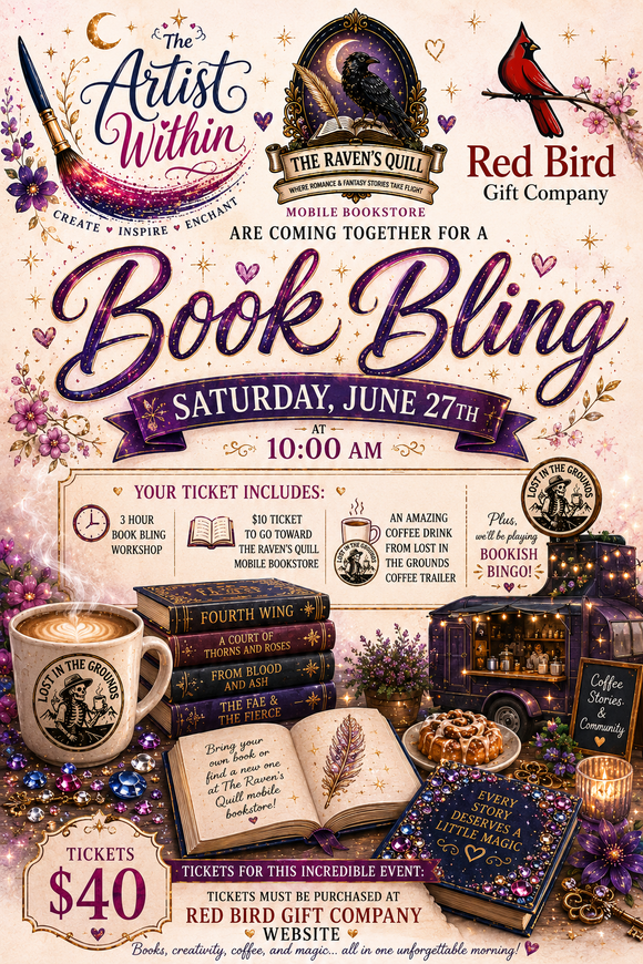 Saturday June 27th - 10:00am - Book Bling Event - Decorate Your Favorite Book