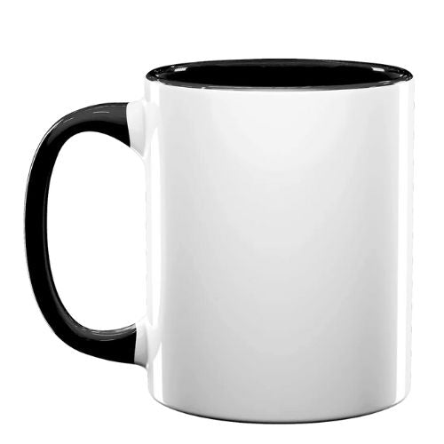 11oz Custom Logo Coffee Mug with Black Handle