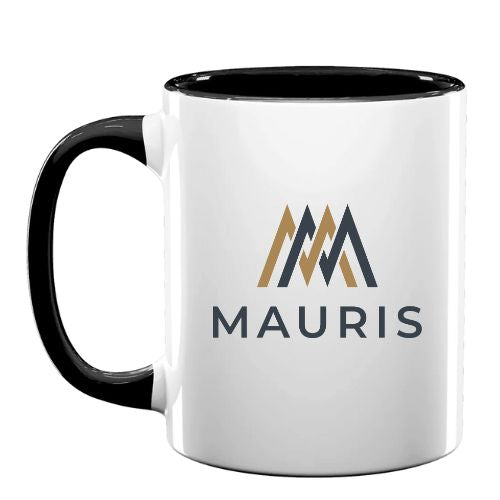 11oz Custom Logo Coffee Mug with Black Handle - 0