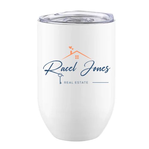 12oz Custom Logo Stainless Steel Wine Tumbler