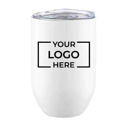 12oz Custom Logo Stainless Steel Wine Tumbler