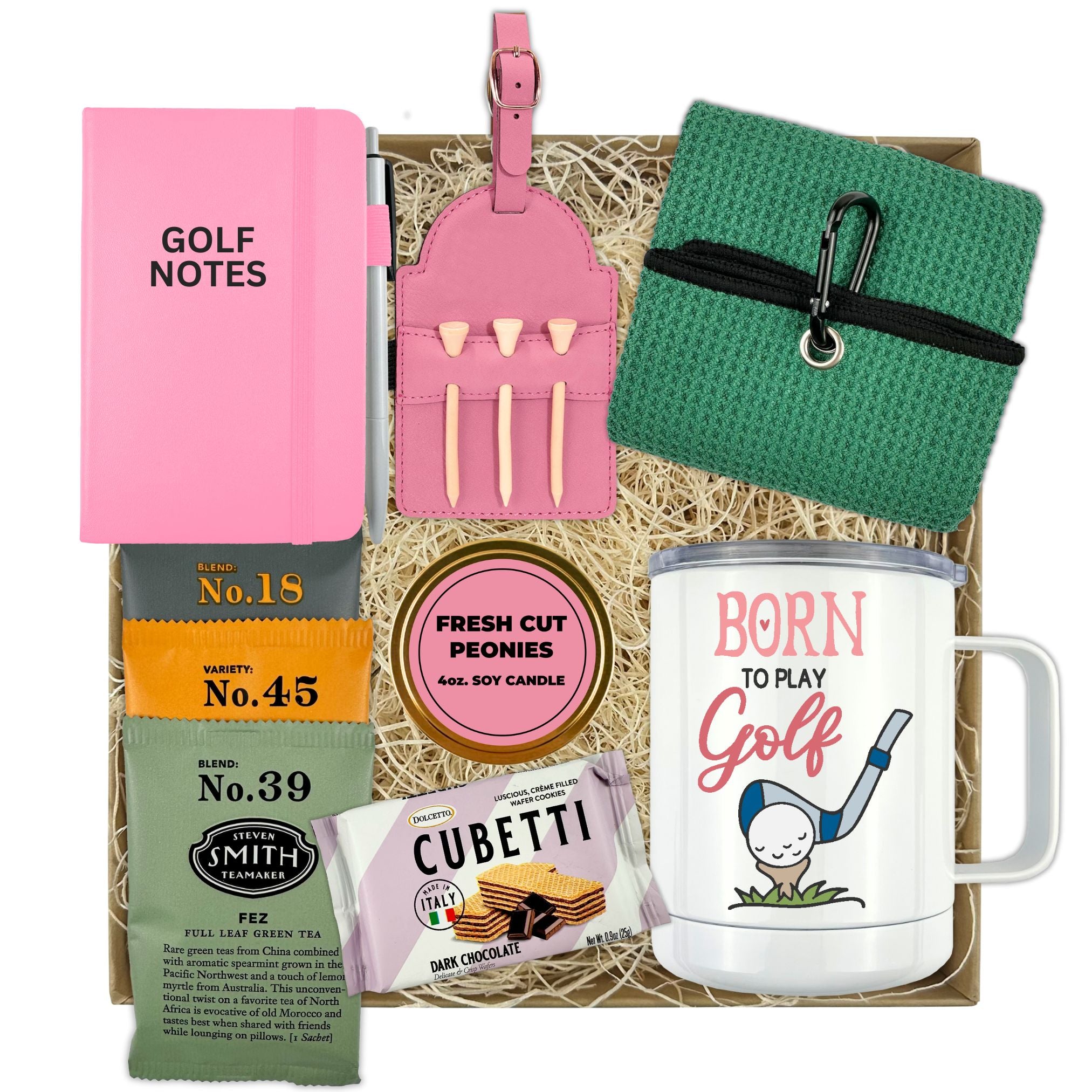 Golf Themed Pink Gift Boxes