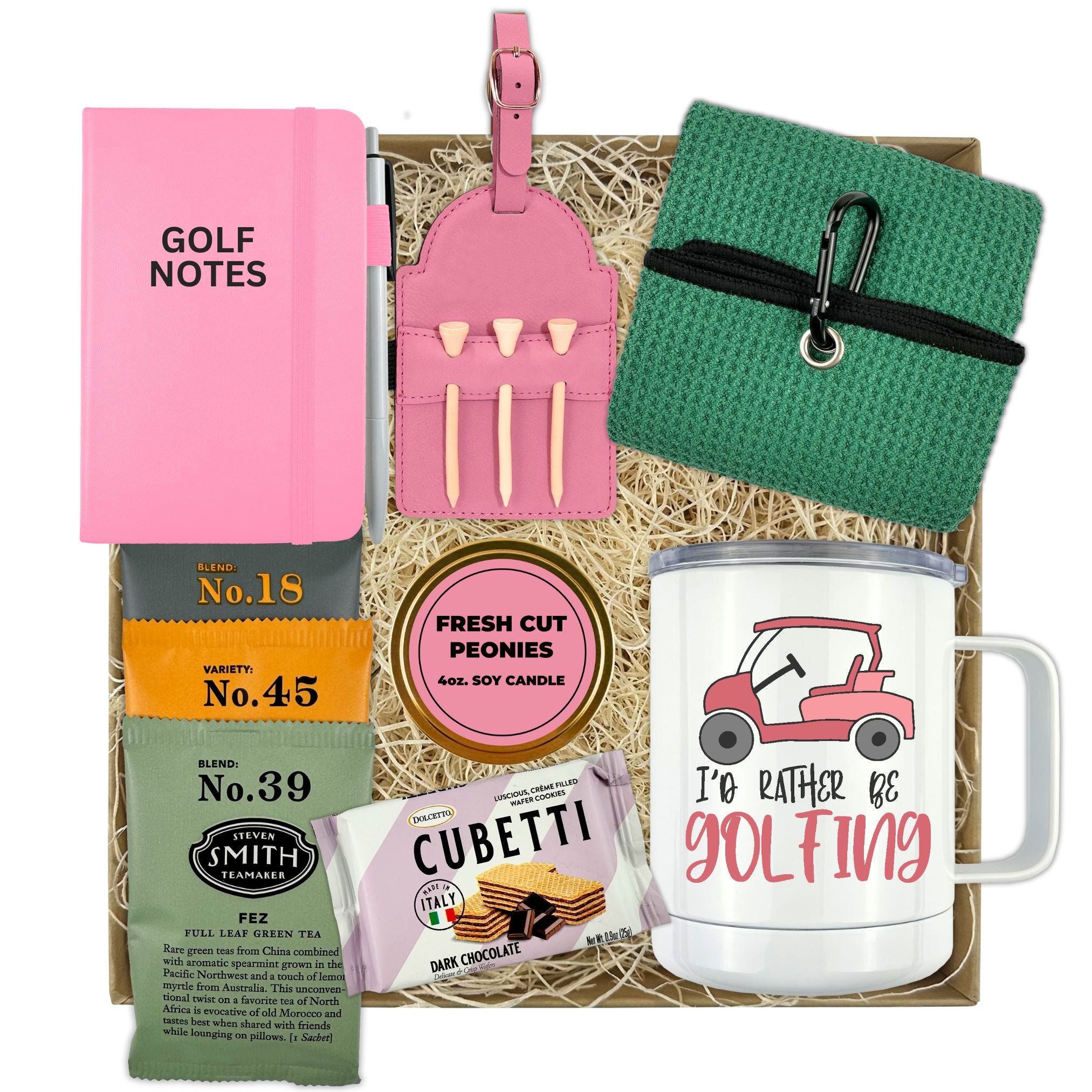 Golf Themed Pink Gift Boxes