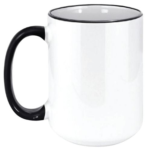 15oz Custom Logo Coffee Mug with Black Handle - 0