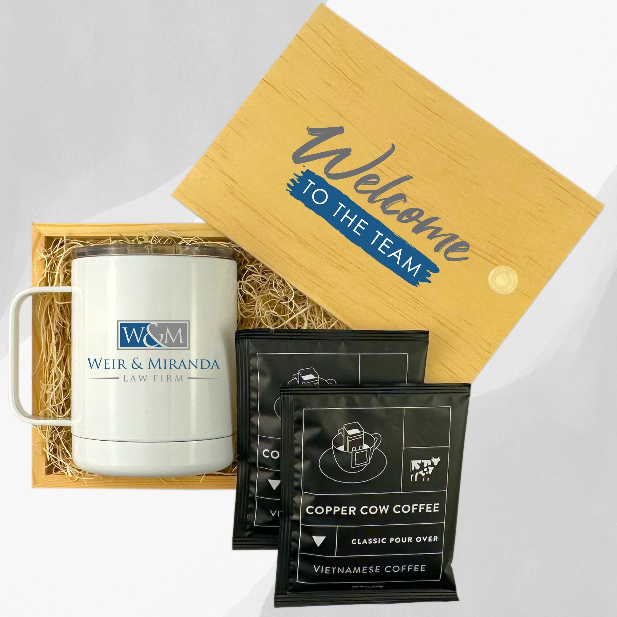 Corporate Gift Box with Mug and Wooden Box