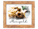 Pet Memorial Watercolor Portrait | Custom Framed Portrait from Photo-1