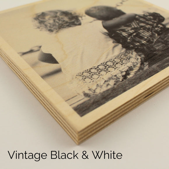 Vintage Wood Grain Canvas Photo Prints