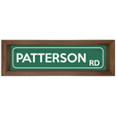 Custom Street Sign Wood Framed Sign-2