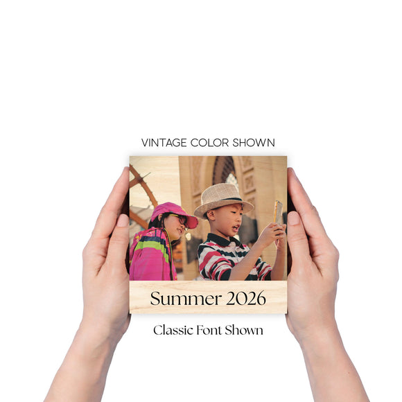 Wood Photo Prints with Text