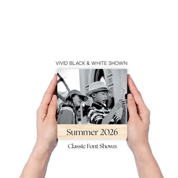 Wood Photo Prints with Text