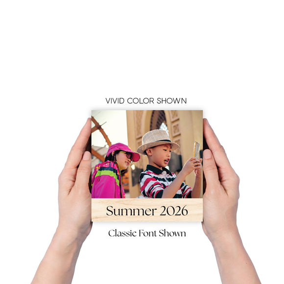 Wood Photo Prints with Text