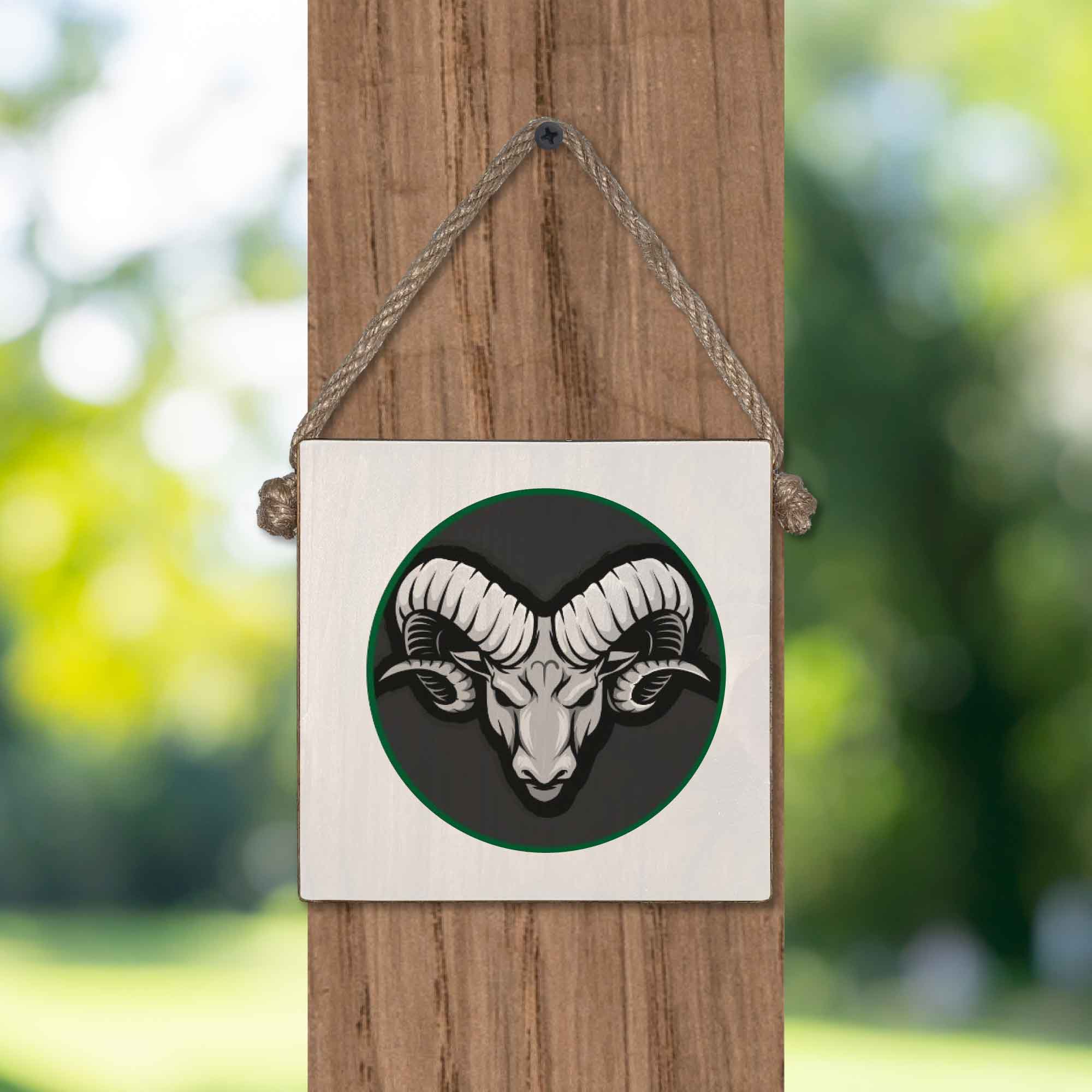 Pine Richland 6x6 Wooden Twine Sign