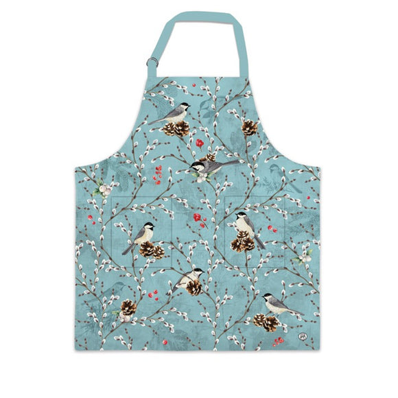 Winterberry & Balsam Apron with Pockets