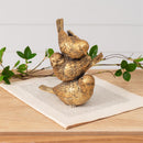 Stacked Gold Tone Bird Figurine-1