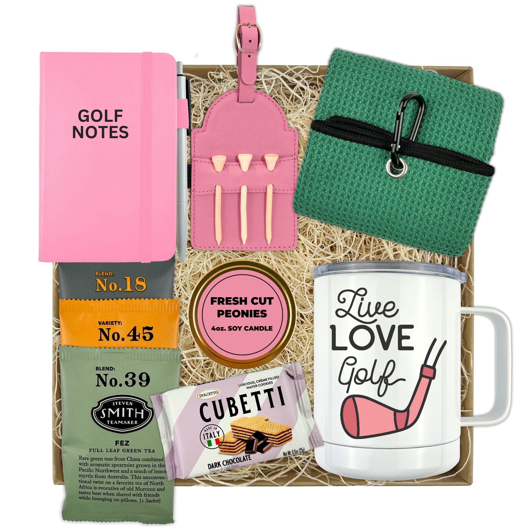 Golf Themed Pink Gift Boxes