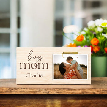 Mother's Day Photo Holder - Boy Mom