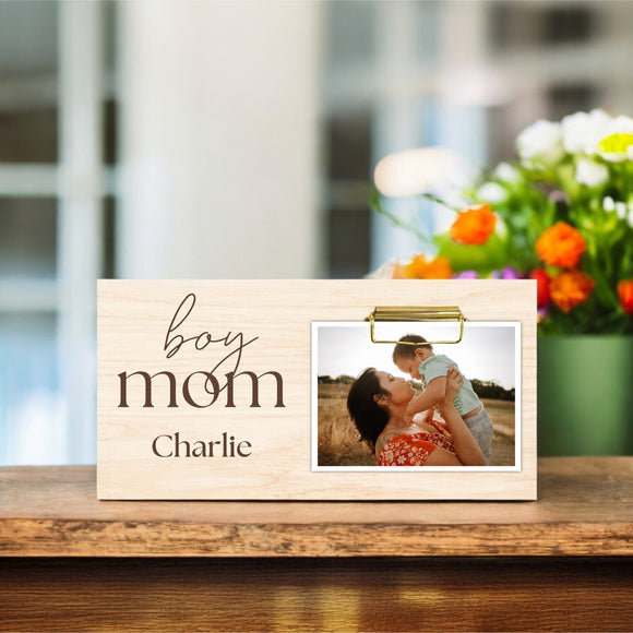 Mother's Day Photo Holder - Boy Mom