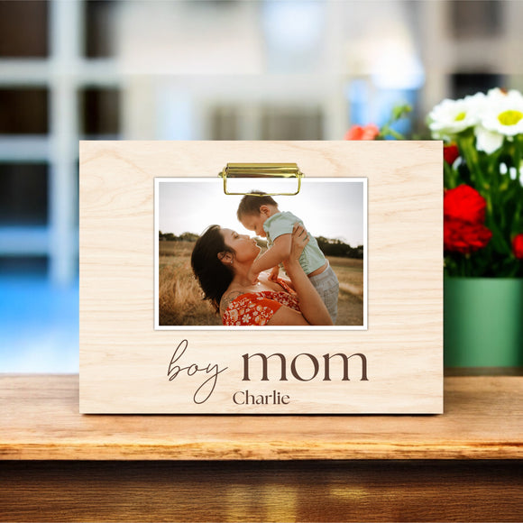 Mother's Day Photo Holder - Boy Mom