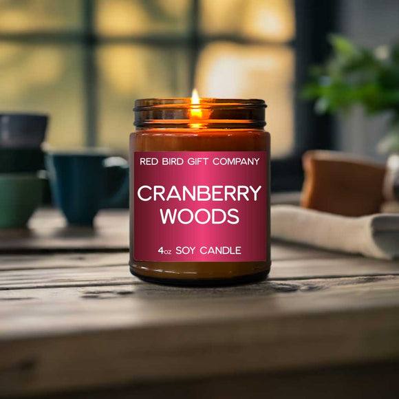 Cranberry Woods 4oz Soy Candle