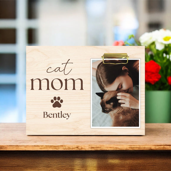 Mother's Day Photo Holder - Cat Mom