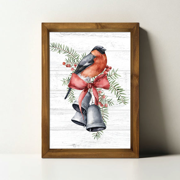 Christmas Spirit Bells Wood Sign