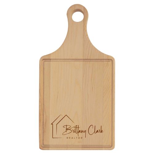 Bulk Engraved Cutting Board with Handle - 13.5" x 7" - 0