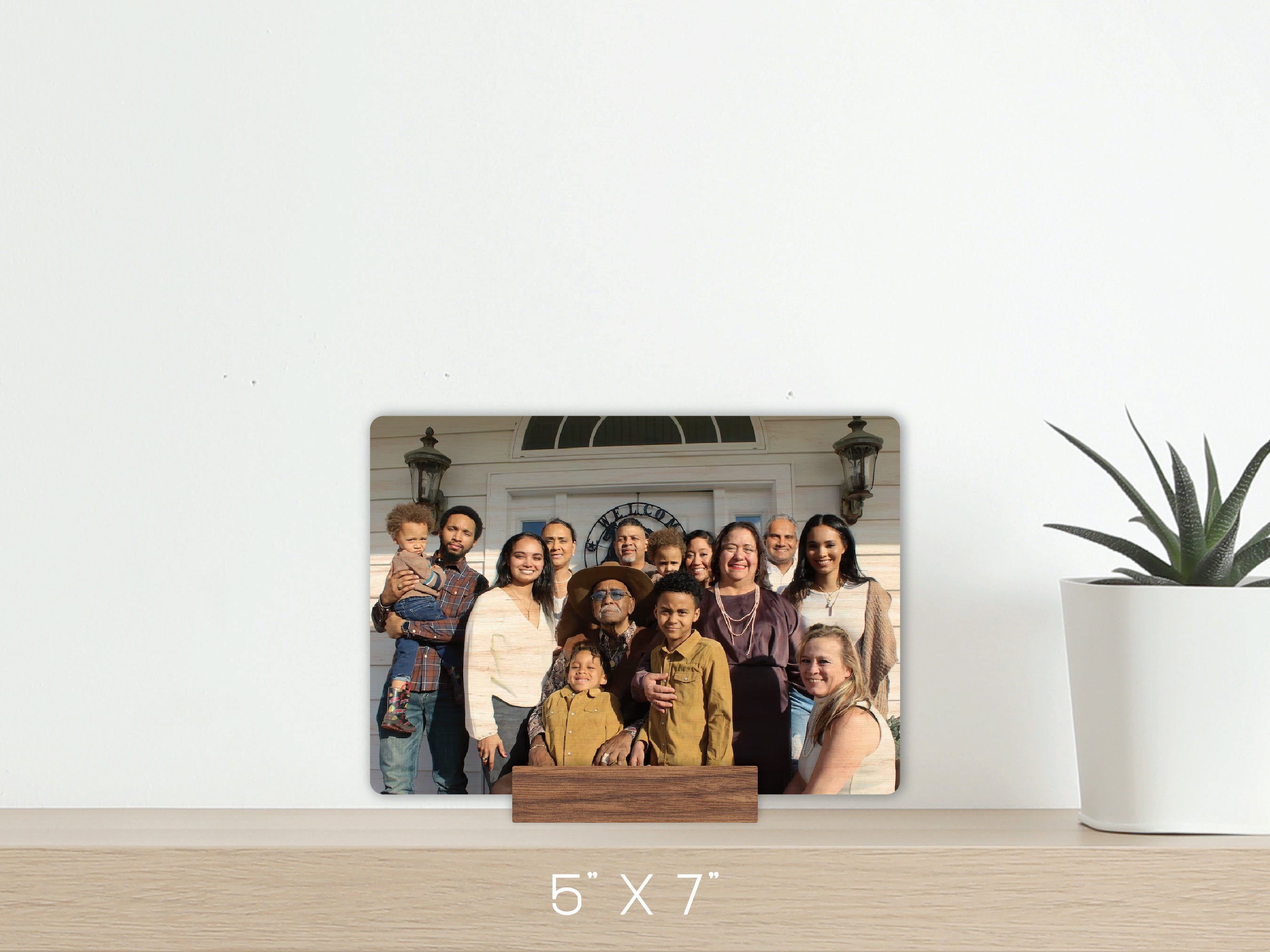 5x7 Wood Photo with Stand - 0