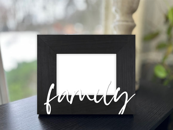 Family Picture Frame with 3D Text