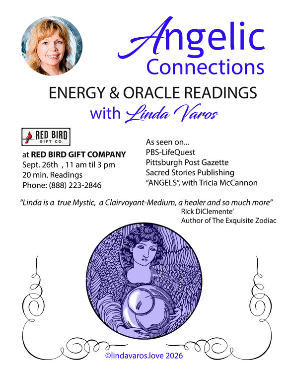 Saturday, September 26th - 11:00-3:00 PM - Energy and Oracle Readings with Linda Varos