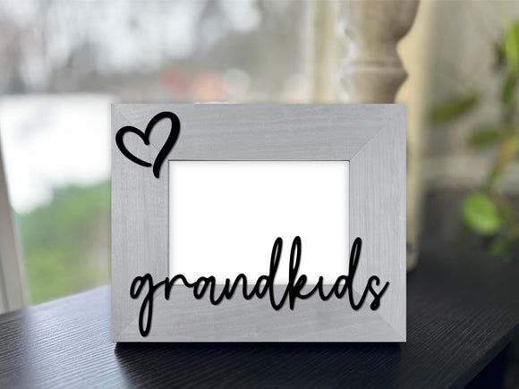 Grandkids Picture Frame with 3D Text