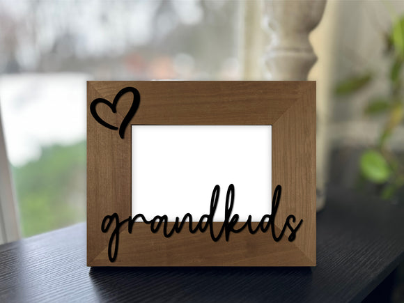Grandkids Picture Frame with 3D Text