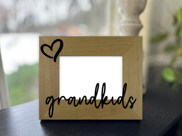 Grandkids Picture Frame with 3D Text