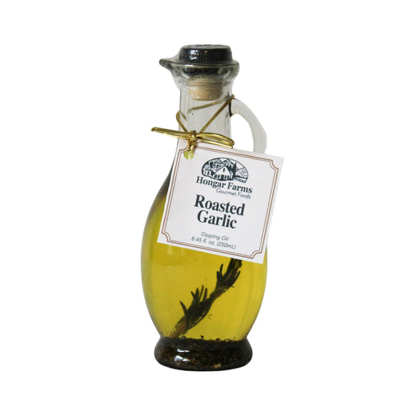 Hongar Farms Roasted Garlic Infused Extra Virgin Olive Oil Blend, Tall Round