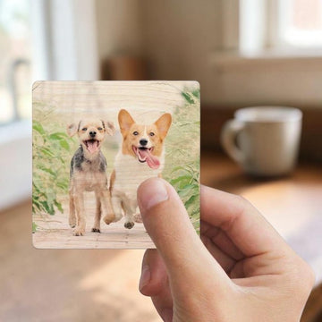 Wood Photo Magnets