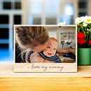 Mother's Day Vintage Wood Photo - I Love My Mom-4