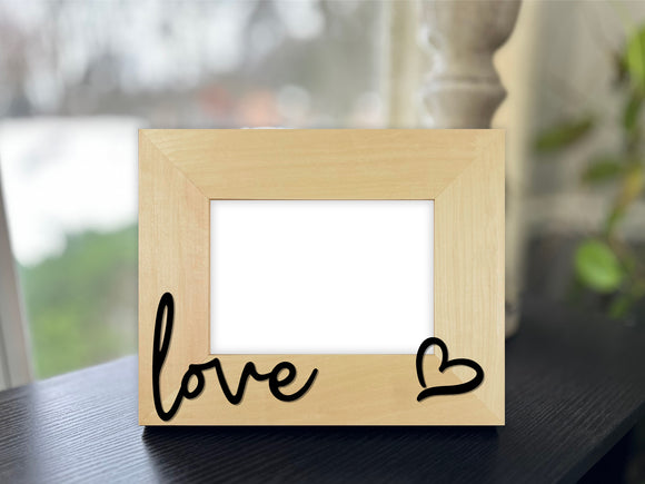 Love Picture Frame with 3D Text