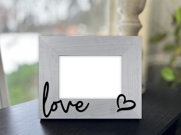 Love Picture Frame with 3D Text