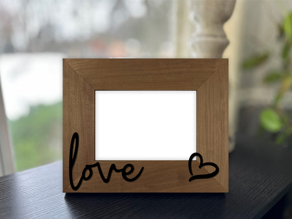 Love Picture Frame with 3D Text
