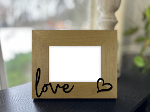 Love Picture Frame with 3D Text
