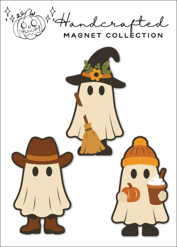 Fall Ghost Magnet Set