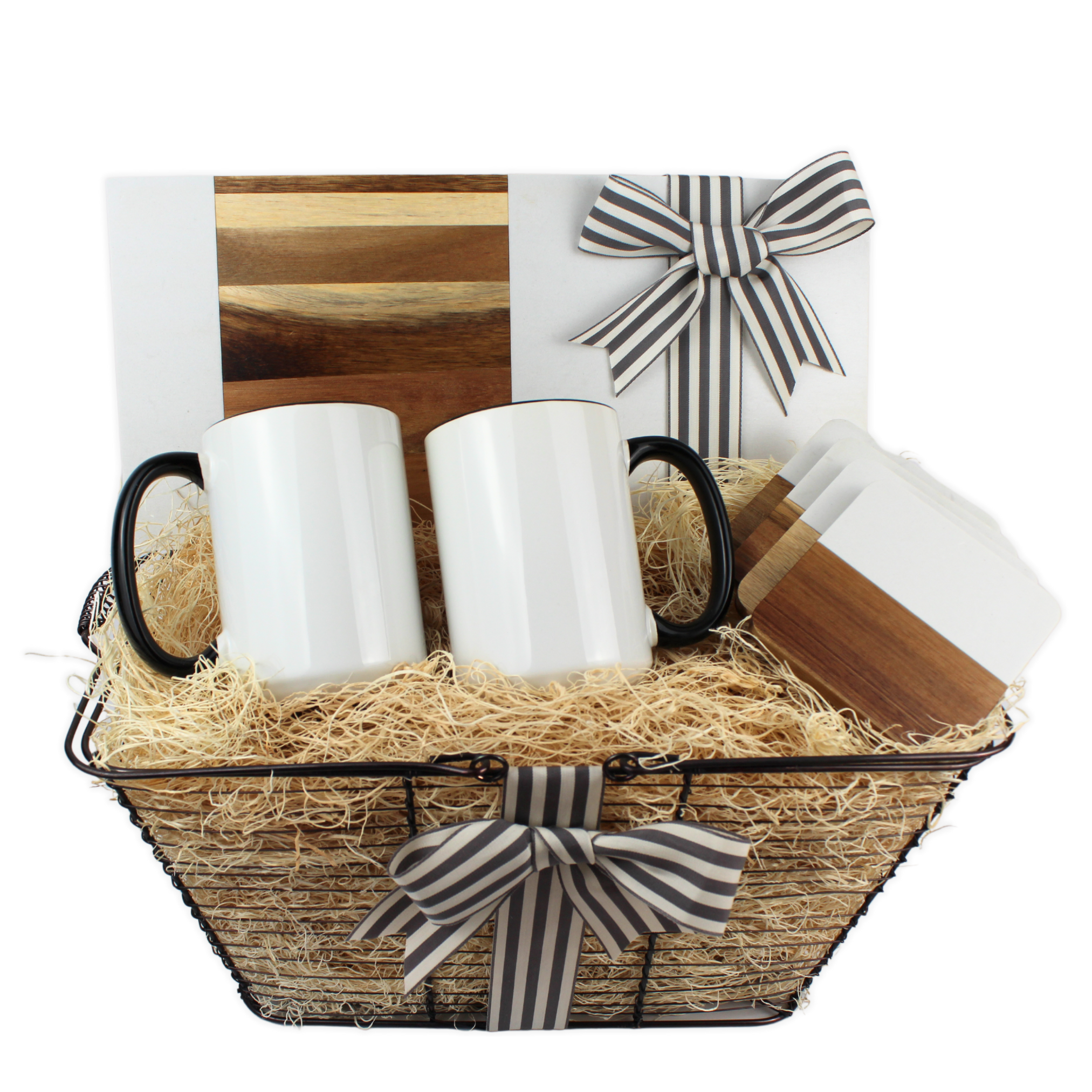 Realtor Closing Gift Basket - Rectangle Marble Serving Board