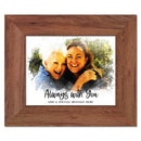 Memorial Watercolor Portrait | Custom Framed Portrait from Photo-1