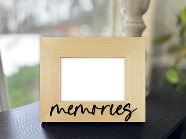 Memories Picture Frame with 3D Text